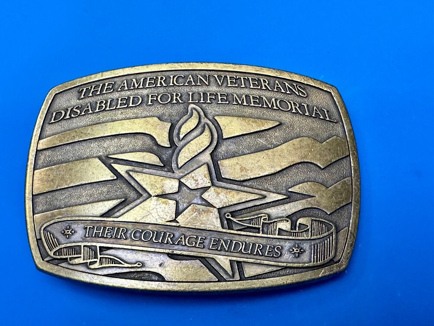 American Veterans Disabled for life Memorial Commemorative 2006 Belt Buckle