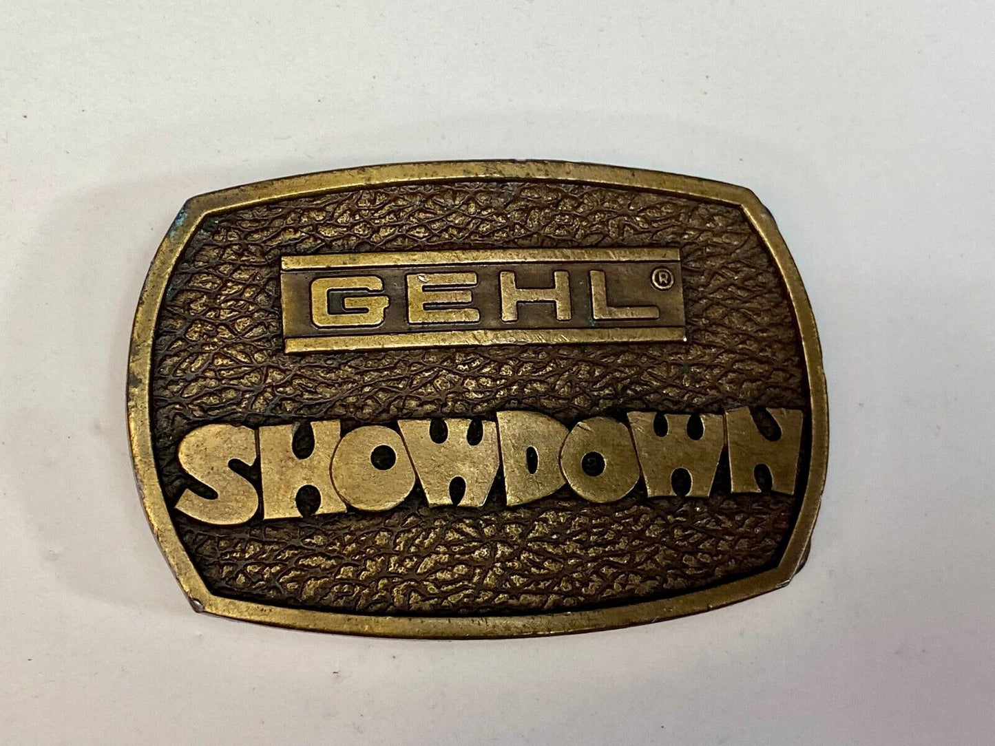 Vintage 1976 - Gehl Showdown - Skid Steer Loader Baler - Co Belt Buckle