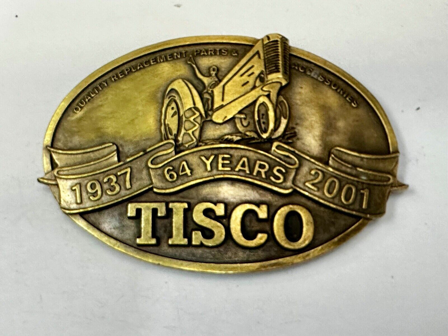 TISCO Tractor Implement Supply Replacement Parts 64 years, 2001 Belt Buckle