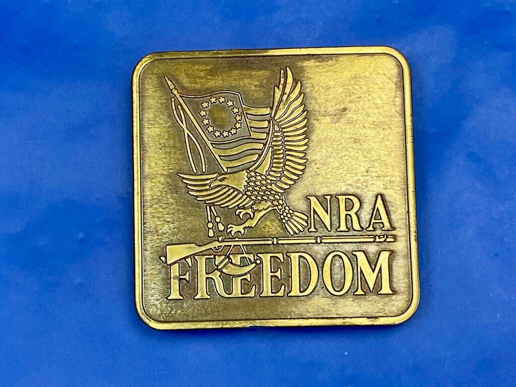 Bicentennial - Firearms Freedom Institute Nra Usa Gun Collectors Belt Buckle