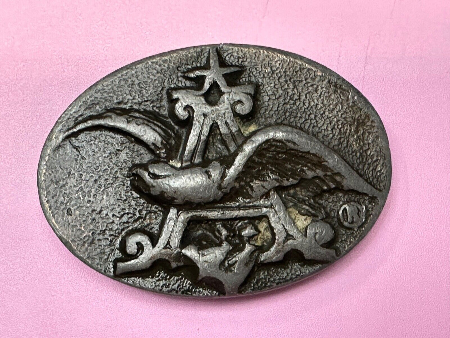 ANHEUSER BUSCH Eagle Vintage Beer Collectors Brewery Company Emblem Belt Buckle