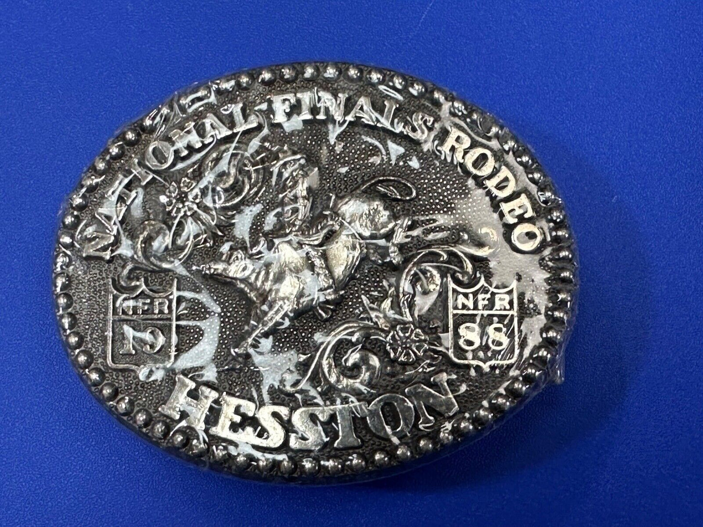 1988 Youth Sized NFR National Finals Rodeo belt buckle