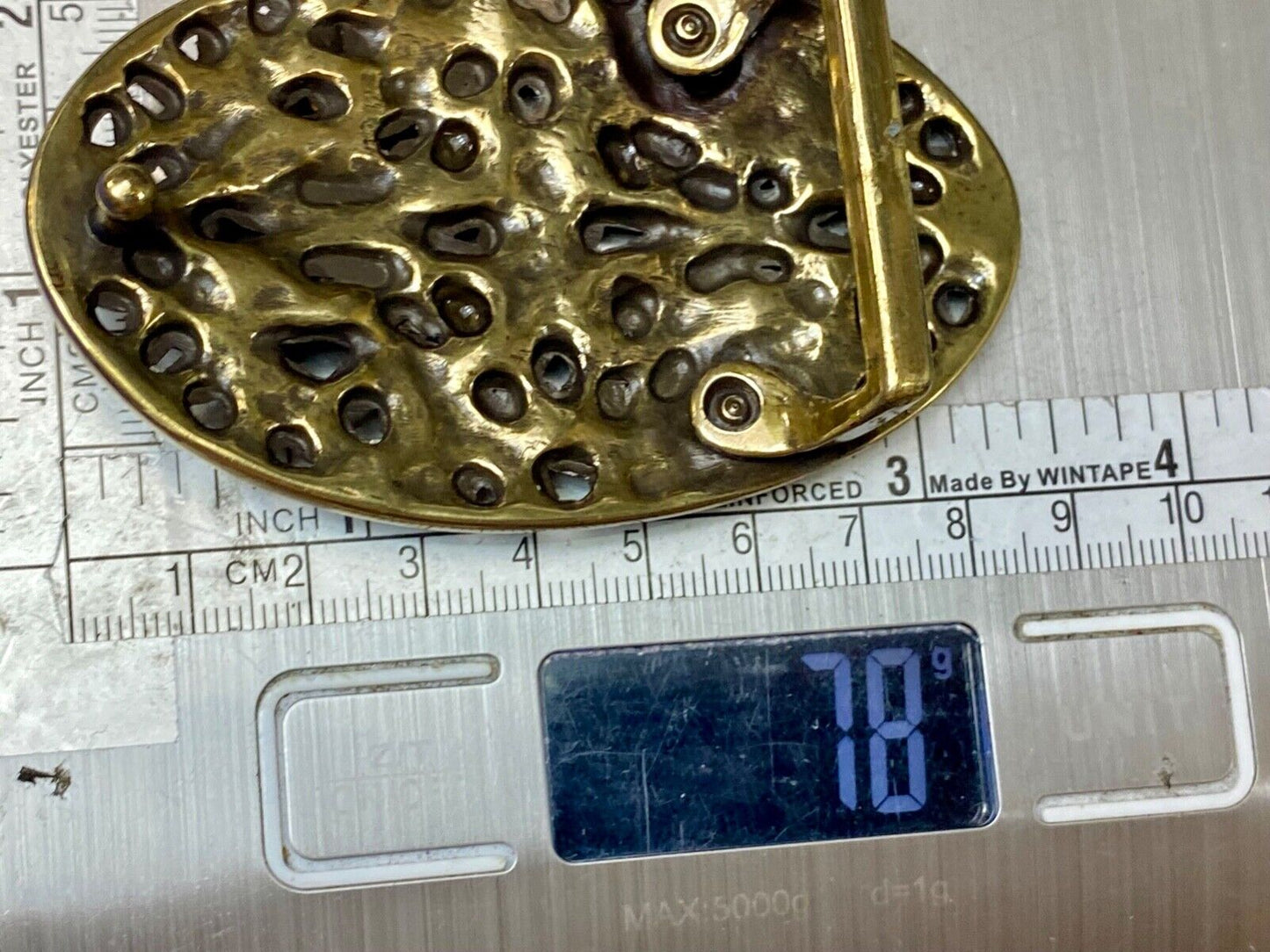 Beautiful Clear Rhinestone covered western see through belt buckle