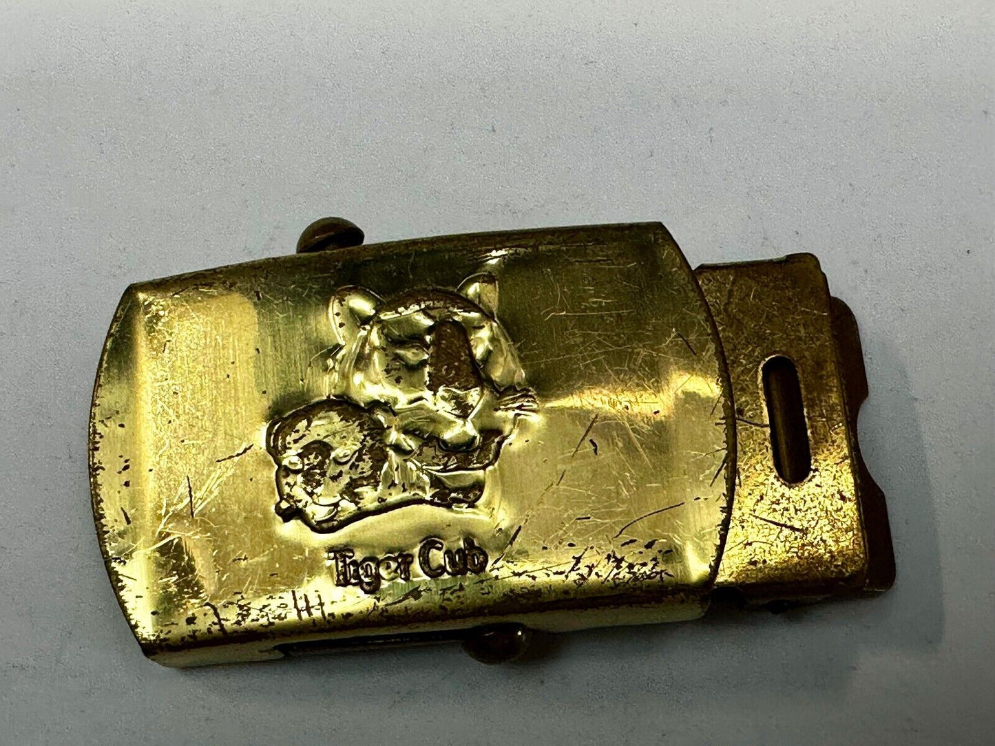 Tiger Cub Scout Replacement Solid Brass USA made Uniform Belt Buckle