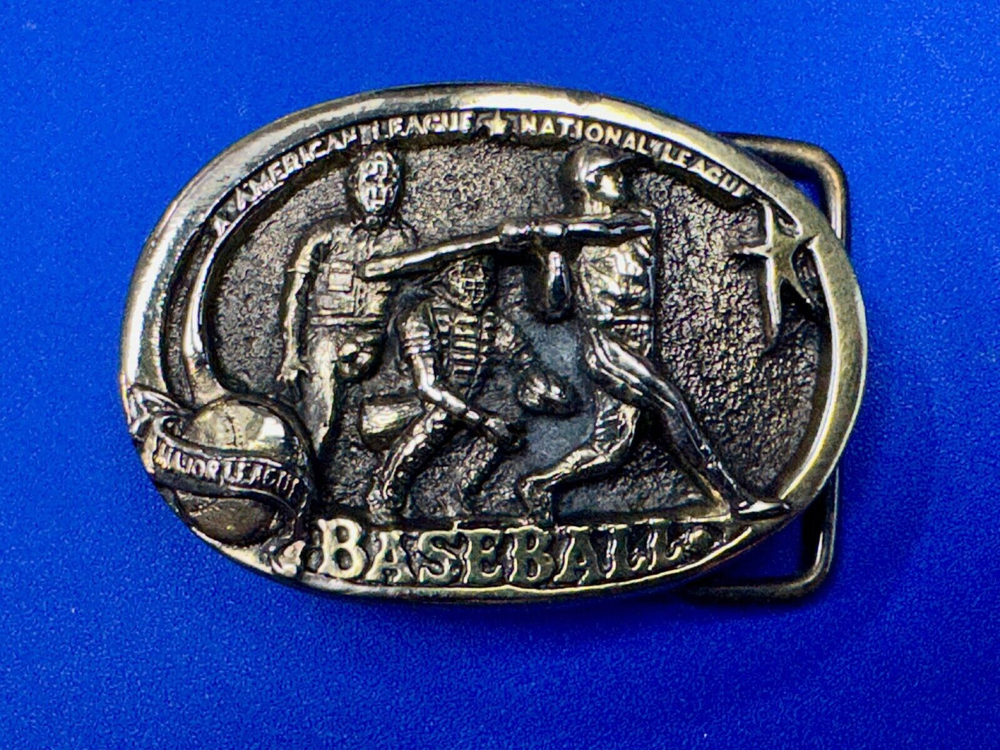 Vintage 1983 Baseball SPORTS GAME Commemorative National Team League belt buckle
