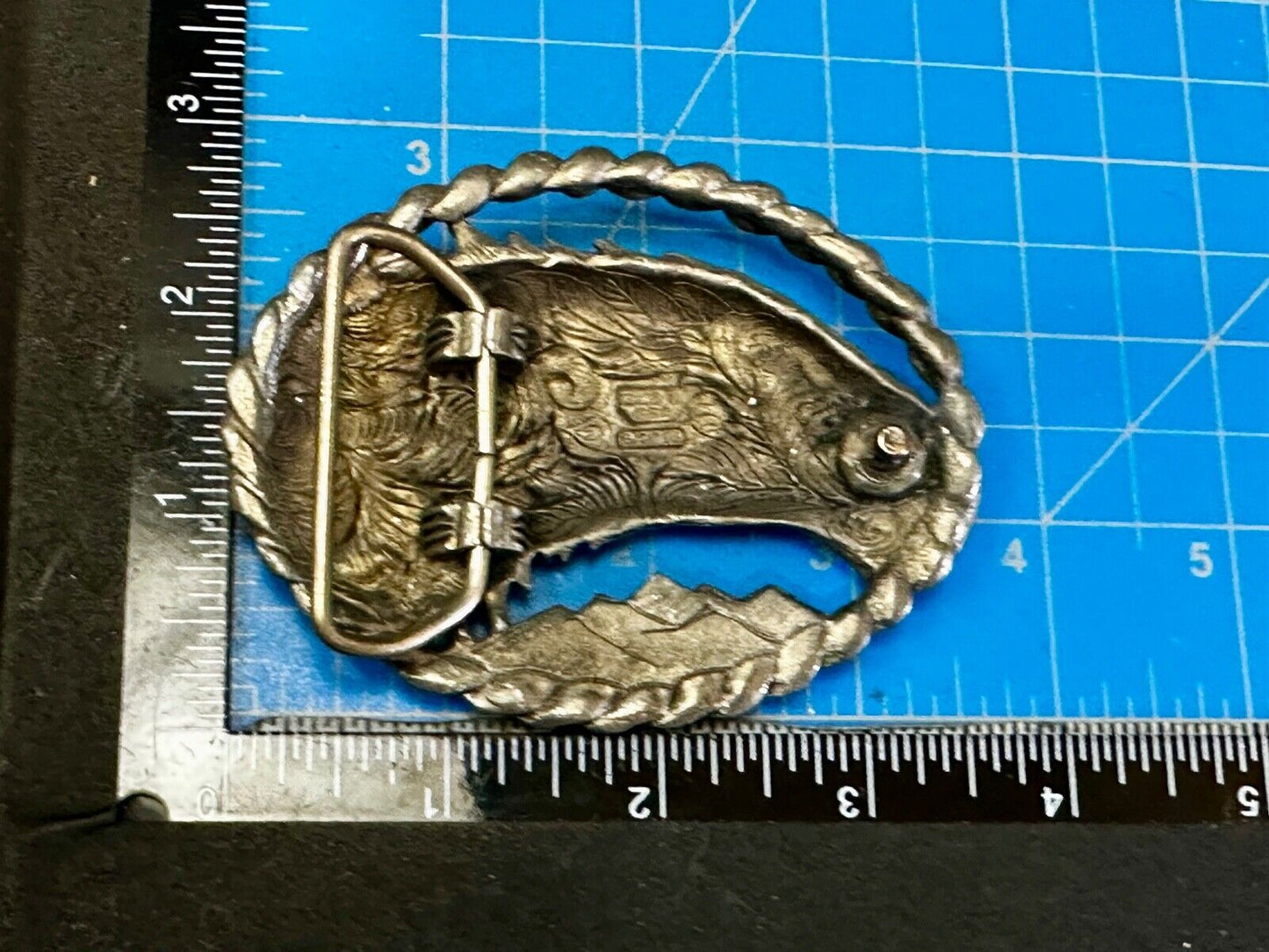 Vintage Eagles Head - Sharp Beak. cutout 1993 EGE Western Belt Buckle