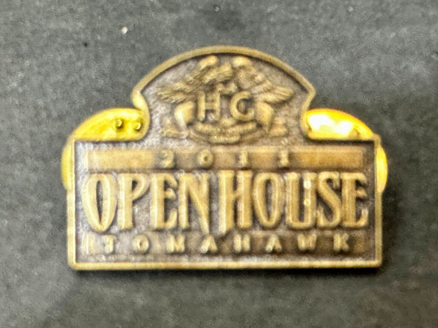 2011 Tomahawk NOS HOG Harley Davidson Owners Group Pin for Jacket or Vest