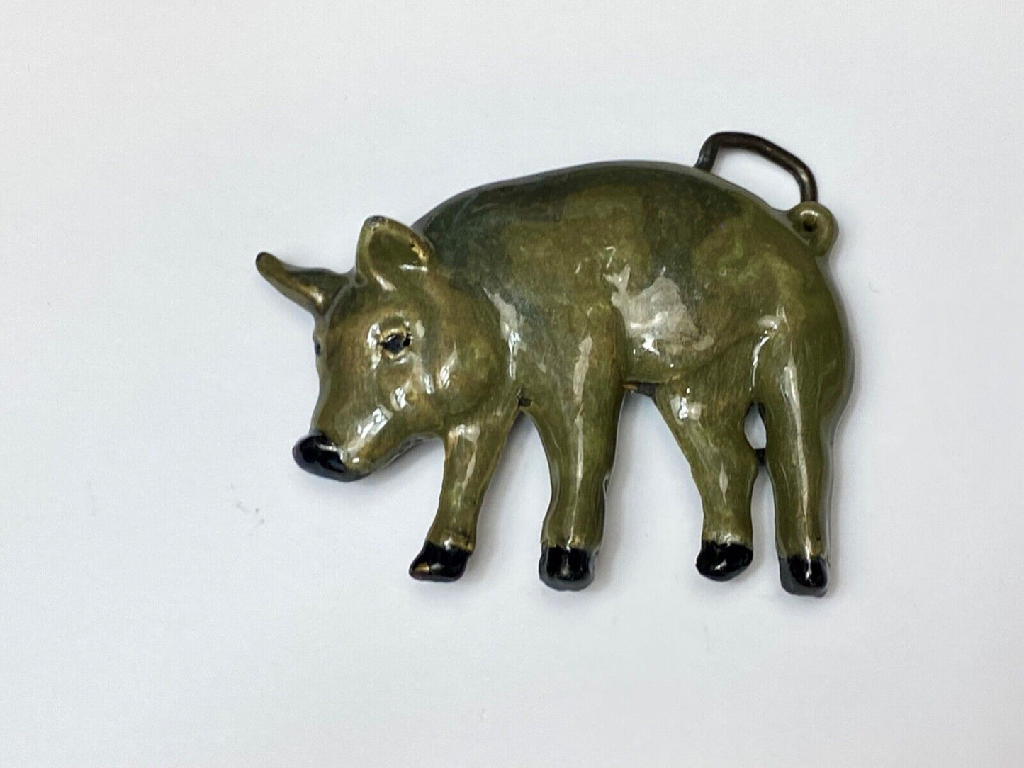Adorable Pig Hog on the farm cutout swine animal belt buckle