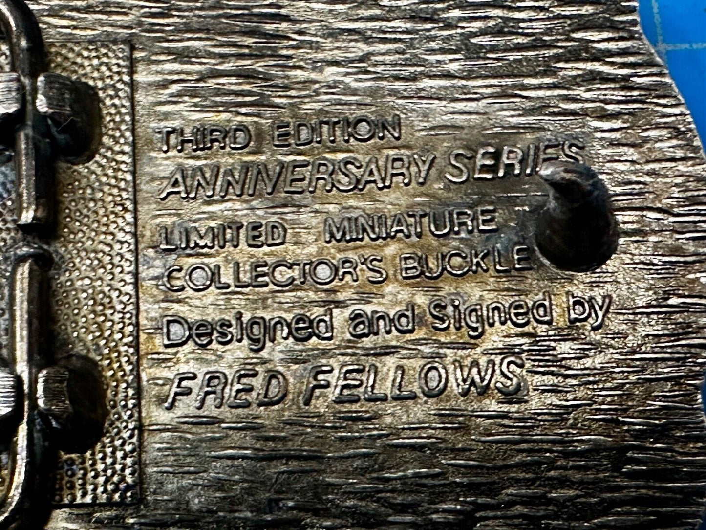 1985 NFR National Finals Rodeo Youth Size Hesston Commemorative Belt Buckle