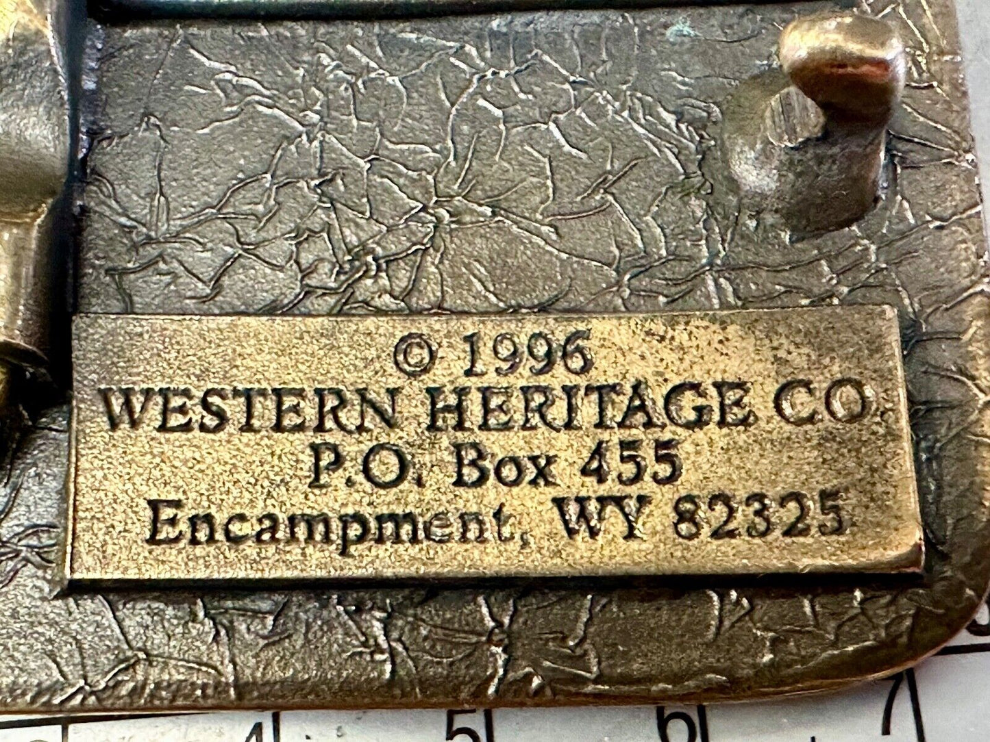 Battle Command Training Program US Army award 1996 Western Heritage belt buckle