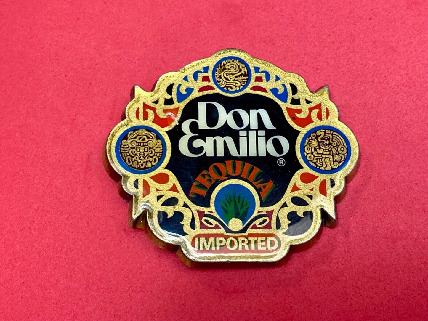 Vintage Don Emilio Belt Buckle Collectors Imported Tequila Advertising