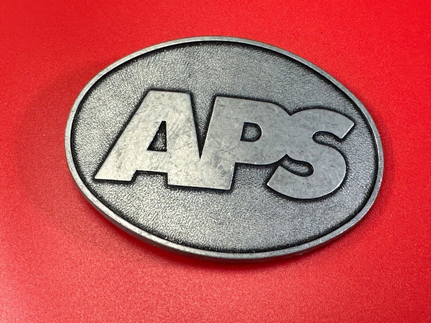 APS metal oval belt buckle - unknown to me!