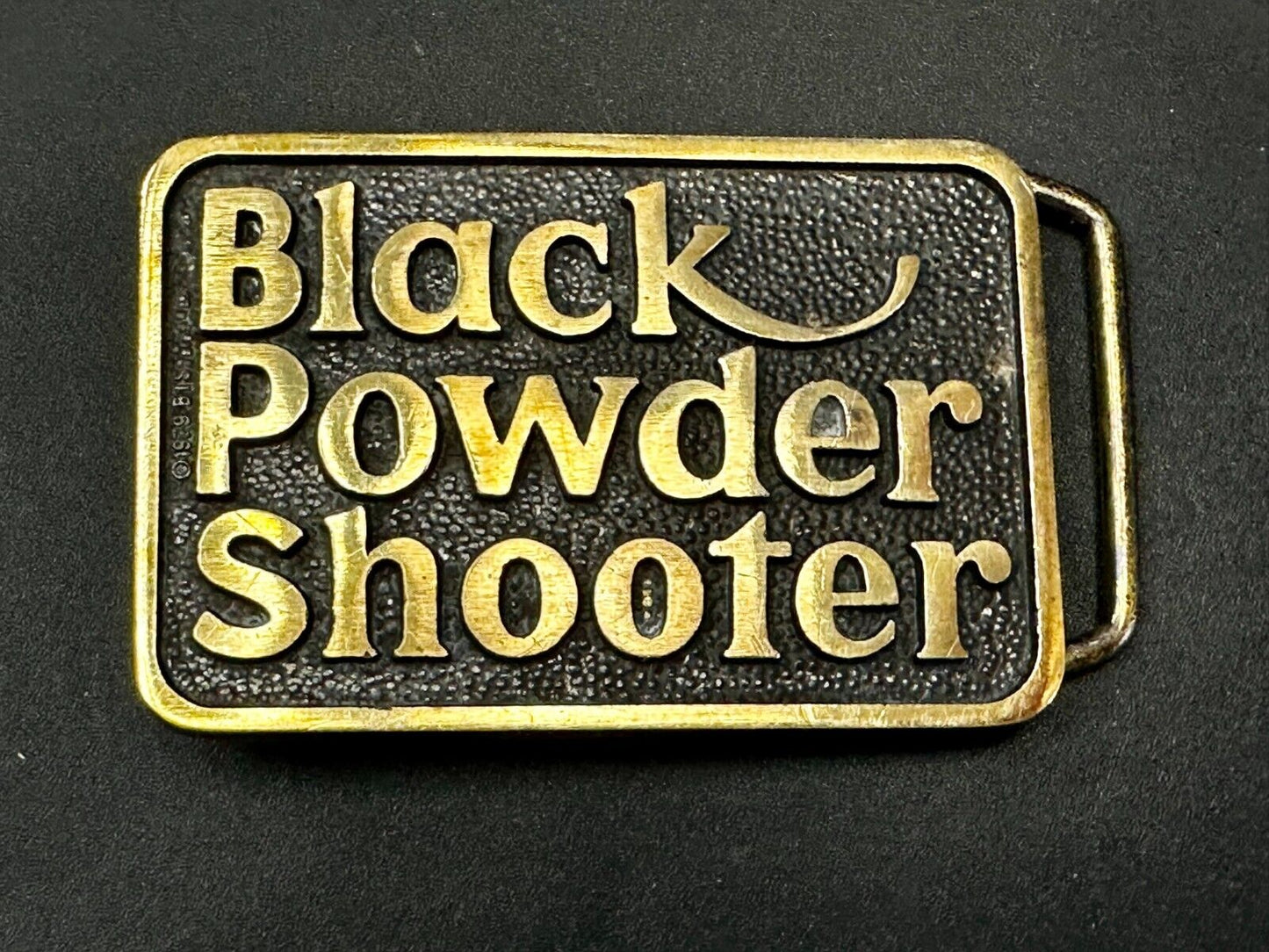 Black Powder Shooter Gun Ammo Collectors Solid Brass Belt Buckle by BTS