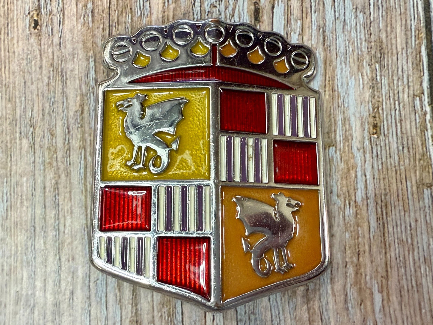 BAD B.A.D. Motor Company 1948 Dragon Crest Shield Logo Promotional Belt Buckle