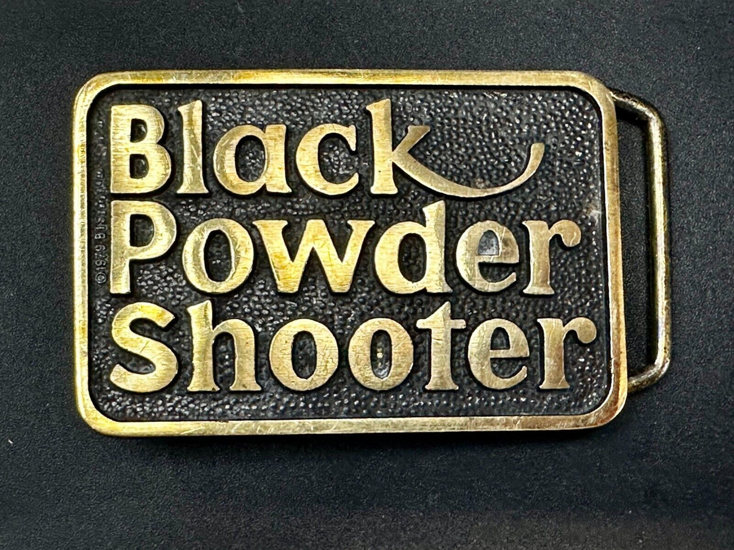 Black Powder Shooter Gun Ammo Collectors Solid Brass Belt Buckle by BTS