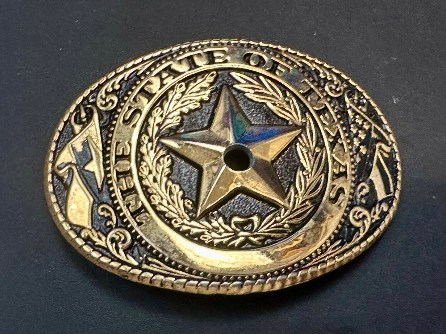 Texas - Lone Star Flags Seal - belt buckle READY for your centerpiece