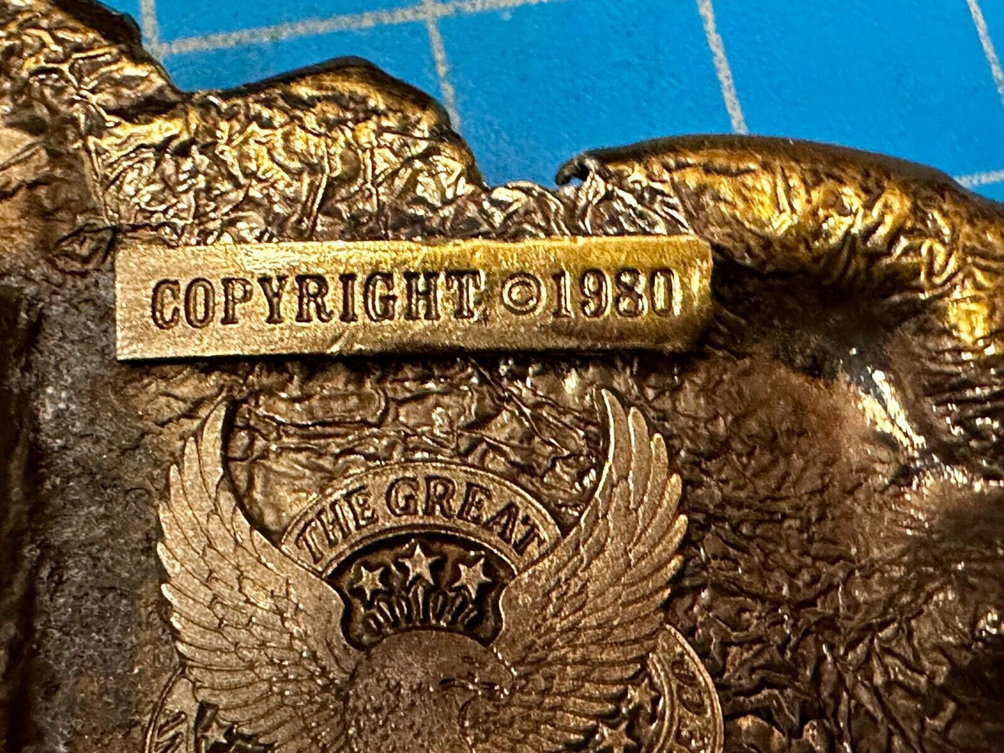 272 Train Locomotive RailRoad Vintage 1980 - The Great American Belt Buckle Co