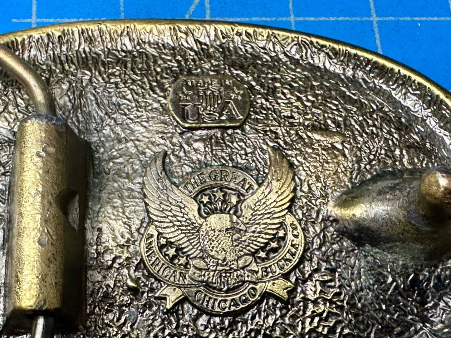 Arizona State Commemorative Desert Scene 1980 The Great American Belt Buckle Co