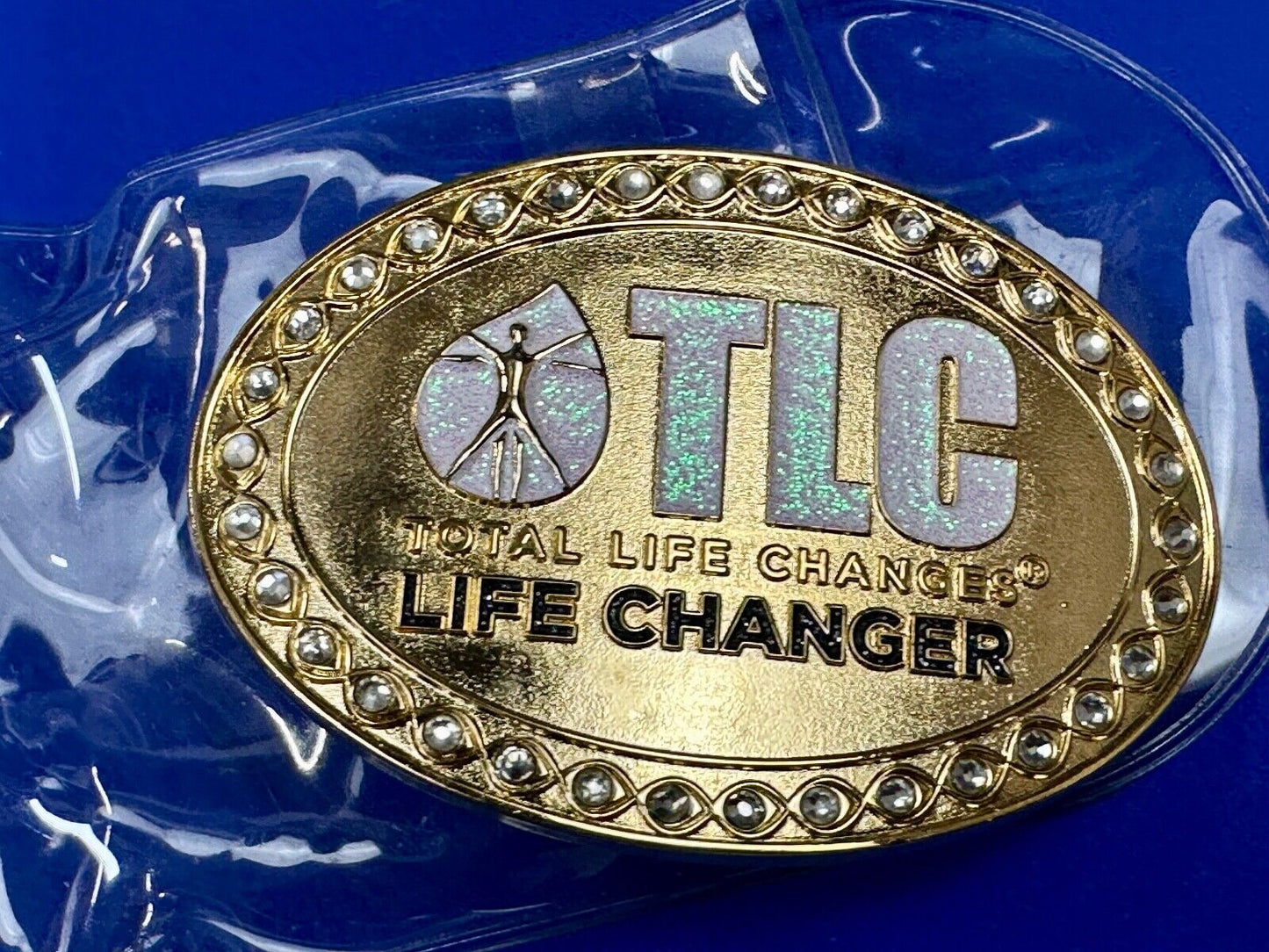 TLC Total Life Changes - Life Changer Fitness Diet Nutrition belt buckle