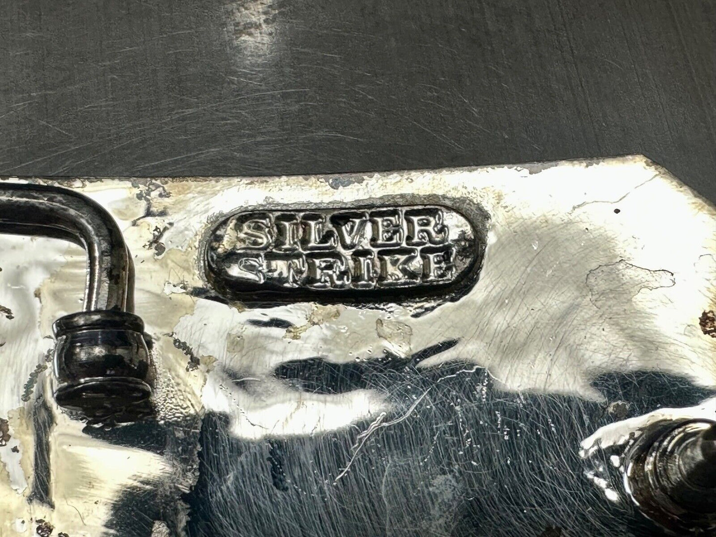 Texas Longhorn - Vintage Silver Strike Ornate Belt Buckle