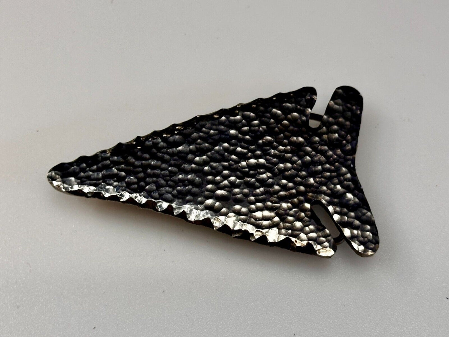 Arrow Head Textured Artisan Cast Made Native Indian Art Figural Belt Buckle