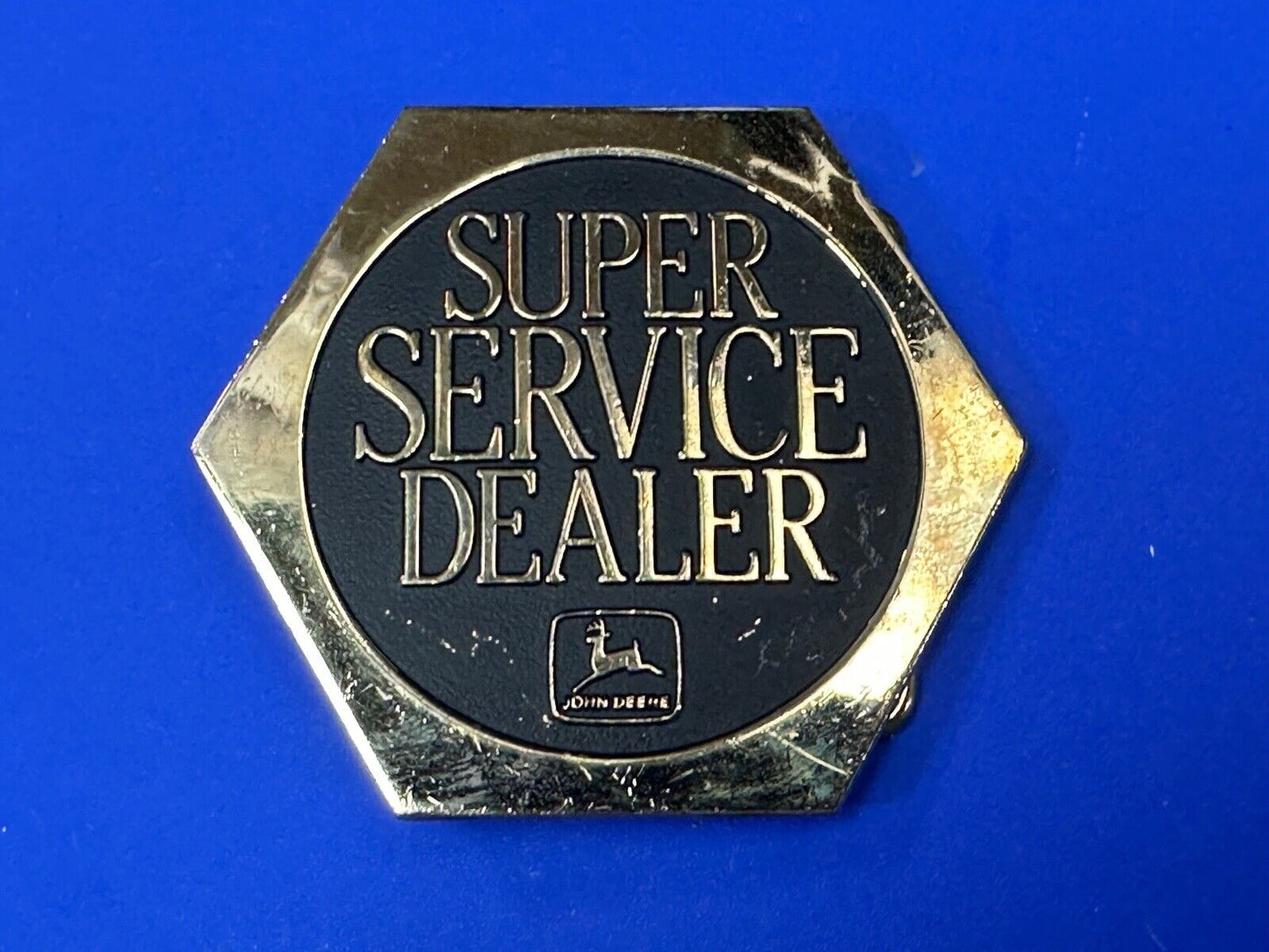 1988 John Deere & Co Tractor Super Service Dealer Vintage belt buckle