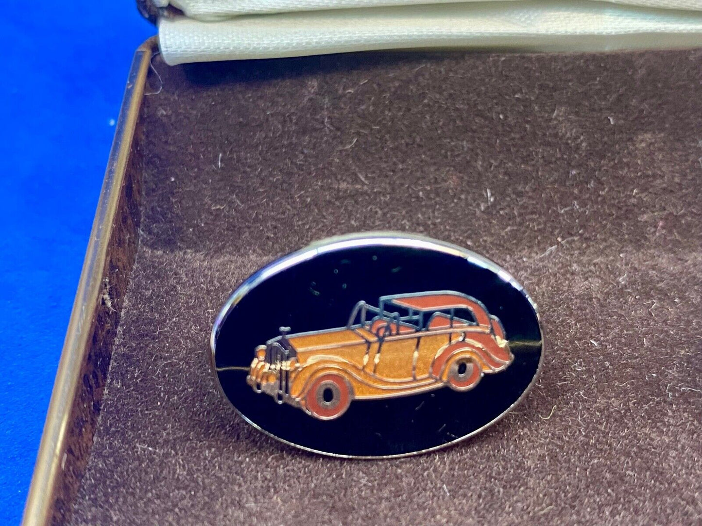 Vintage Car Collectors Mens Cufflinks In Original Brown Gift Box