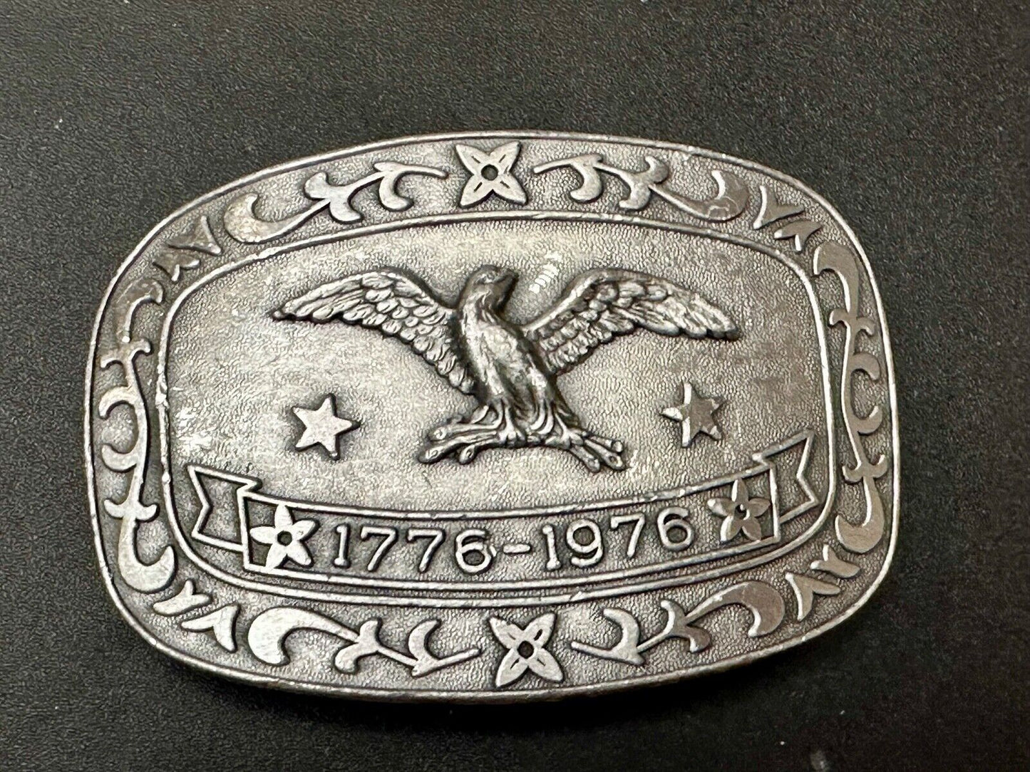 Bicentennial Eagle Patriotic USA America 70's Vintage belt buckle by Celebrity