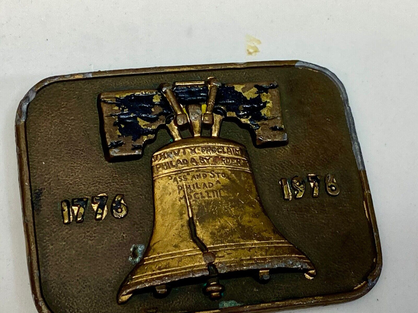 Bicentennial Liberty Bell USA America Patriotic Belt Buckle 1776 - 1976 By Ubc