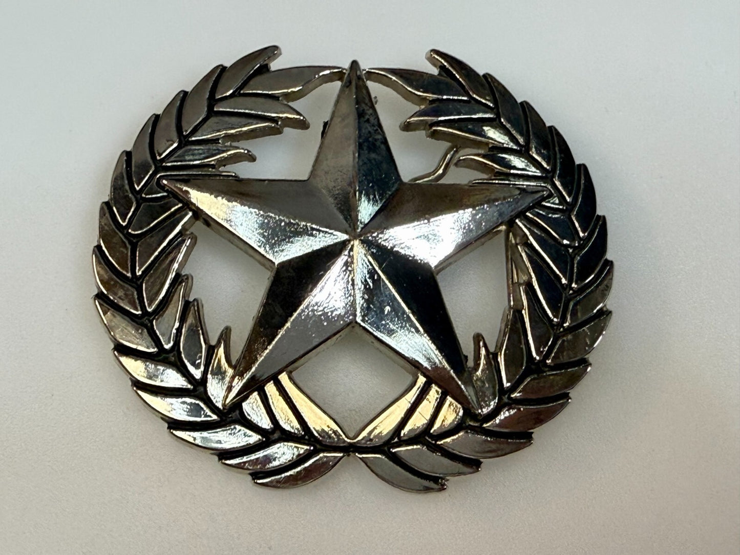 The Original Not the Imitator Star & Laurel Wreath Anchor Blue Belt Buckle