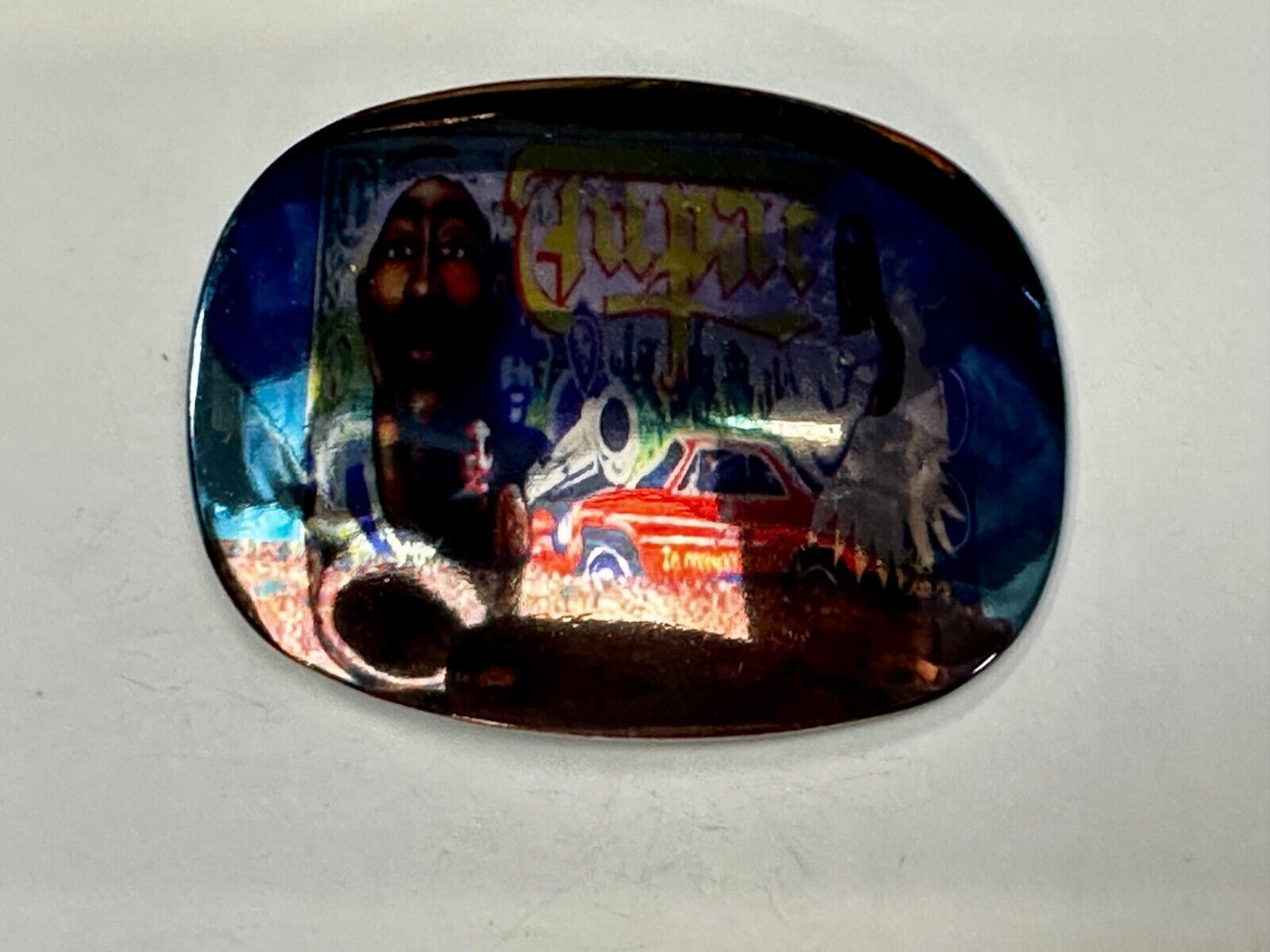 2Pac Tupac Shakur Hologram Style NOS Rap Music Legend Millennium Belt Buckle