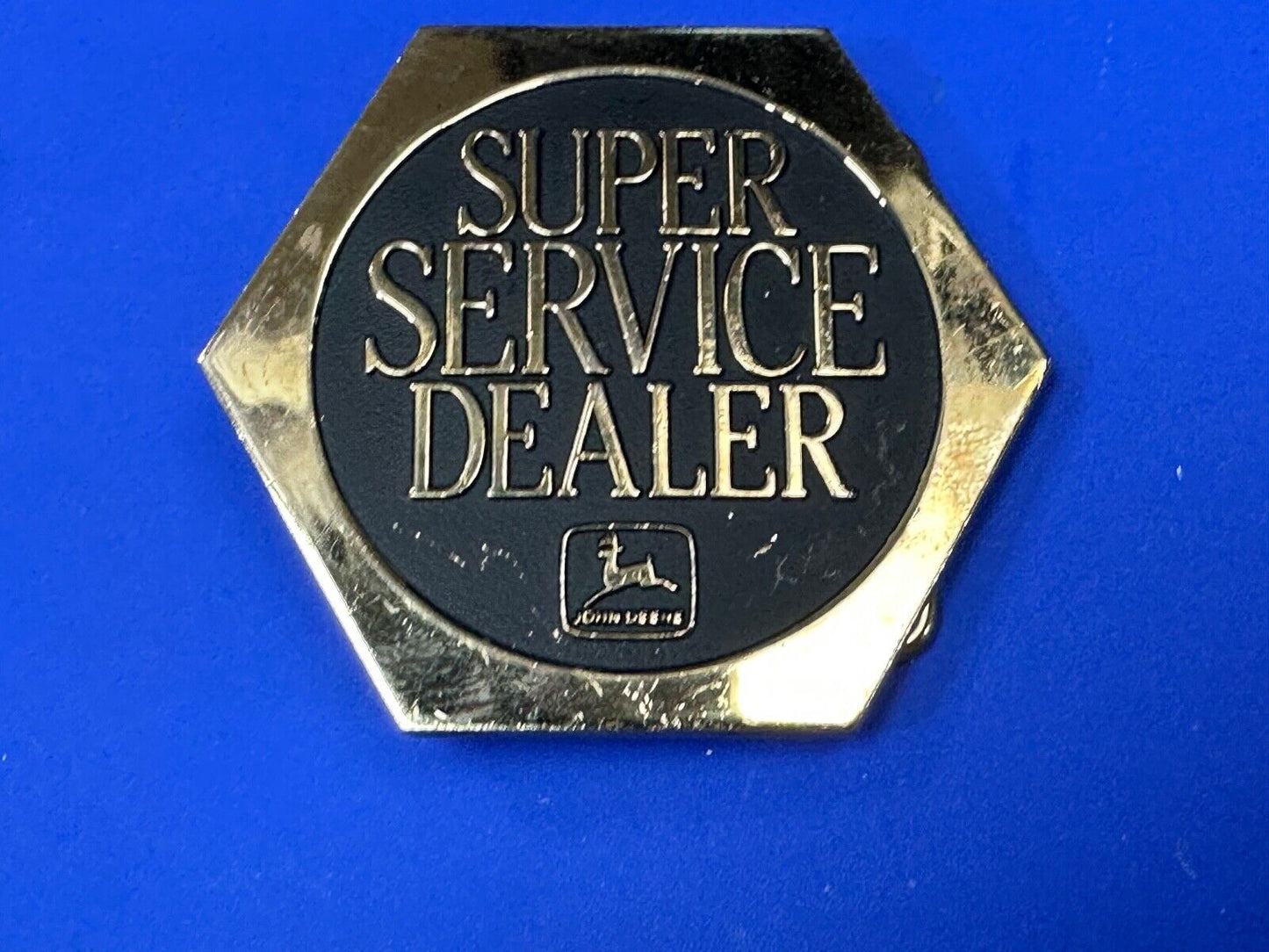 1988 John Deere & Co Tractor Super Service Dealer Vintage belt buckle