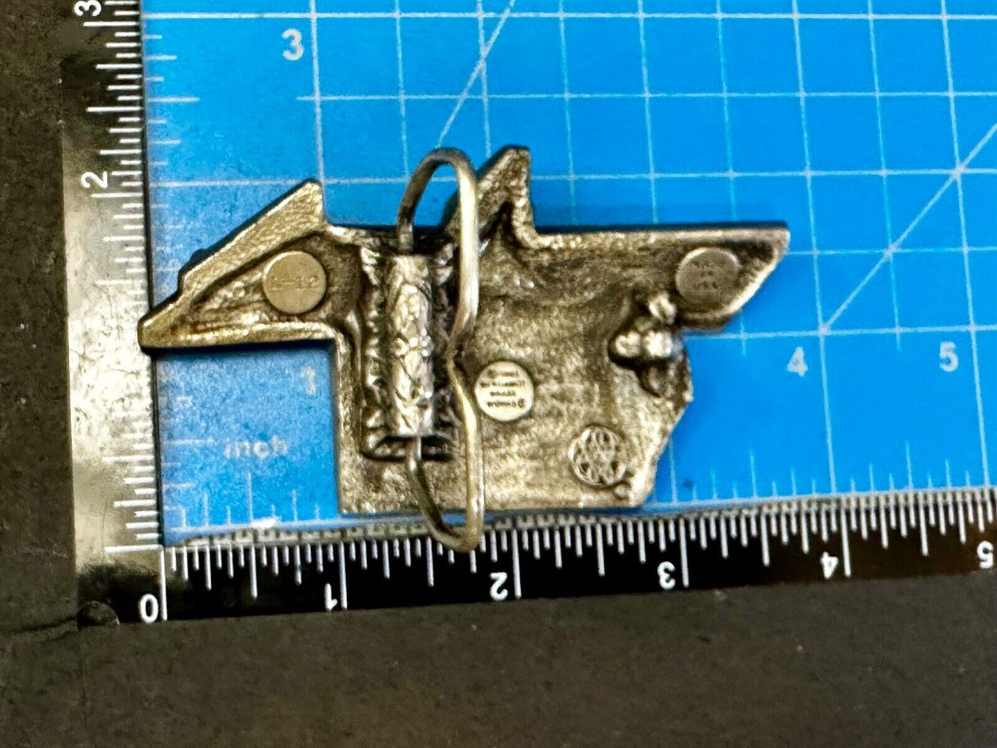 Table Saw Woodworking Unique VTG 1982 Belt Buckle by Bergamot Brass Works