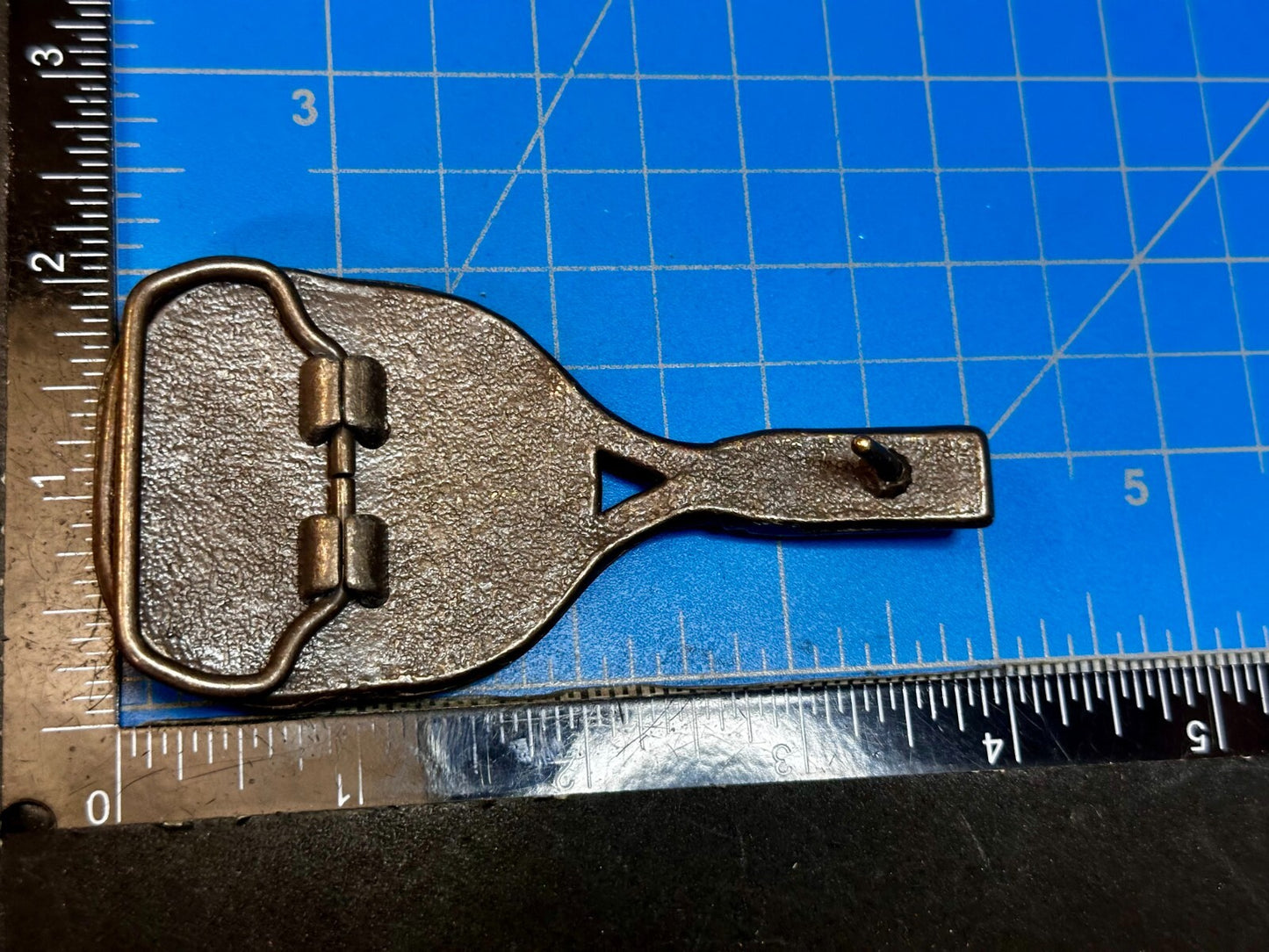 Tennis Racquet & Ball Figural Cutout Sports Game Brass Tone Vintage Belt Buckle