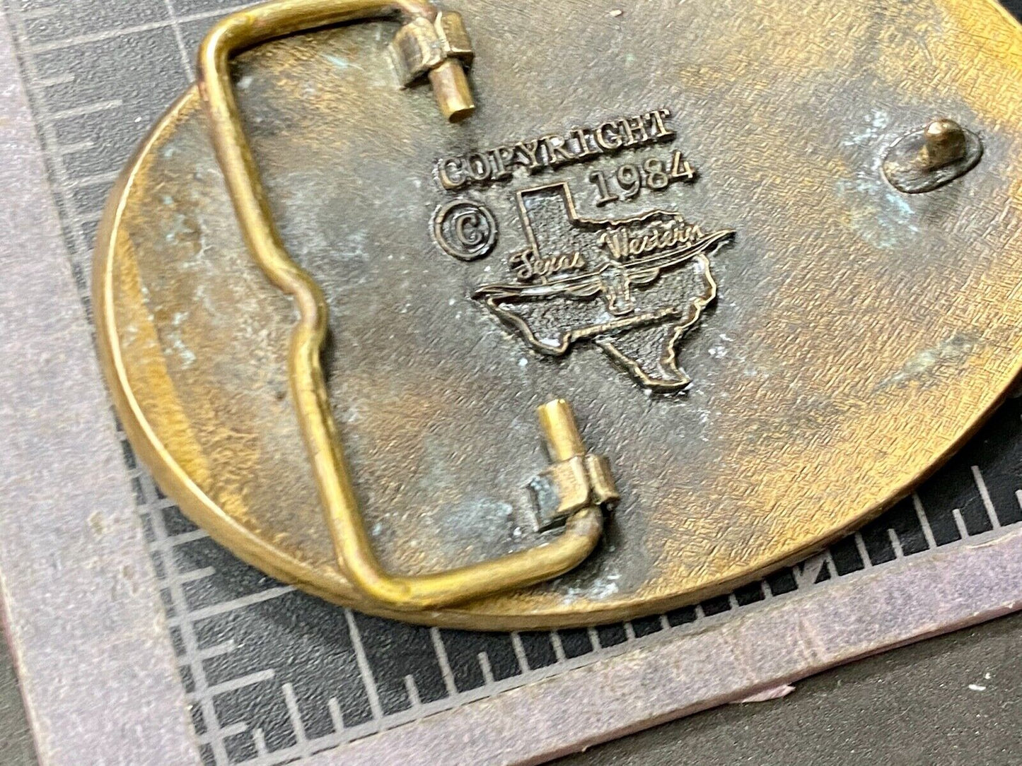 Vintage 1984 Southwest truck sales El Paso Texas company add belt buckle