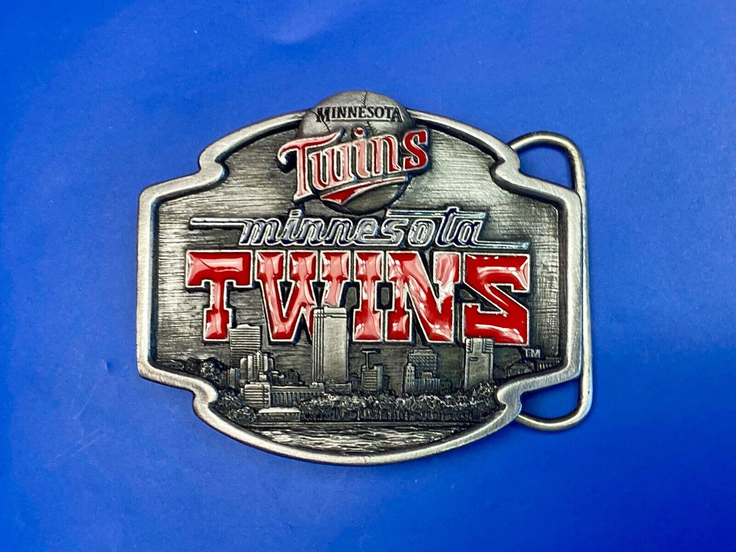 Vintage 1999 Minnesota Twins Belt Buckle Mlb Baseball Team - Ultimate Fan Gift!