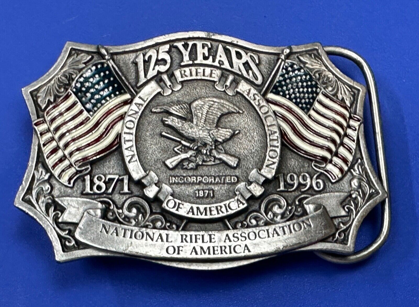 1996 NRA National Rifle Association Firearms Freedom 125 year celebration belt