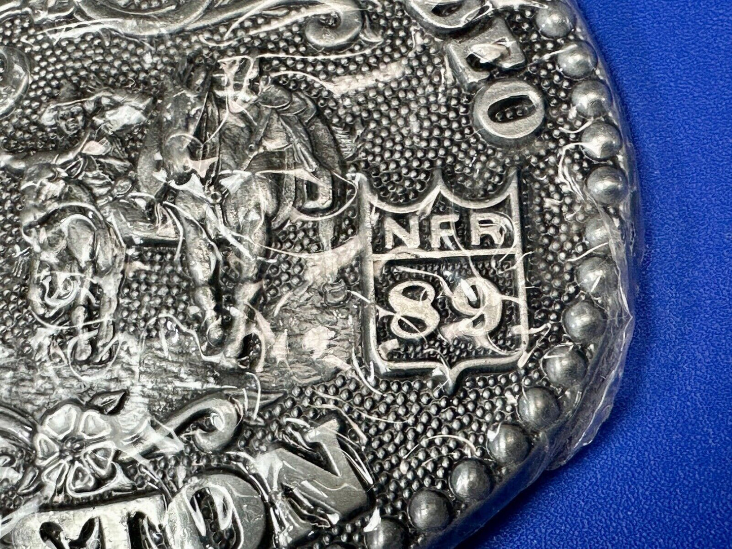 1989 NFR Rodeo Vintage Hesston Belt Buckle Steer Wrestling New Nos