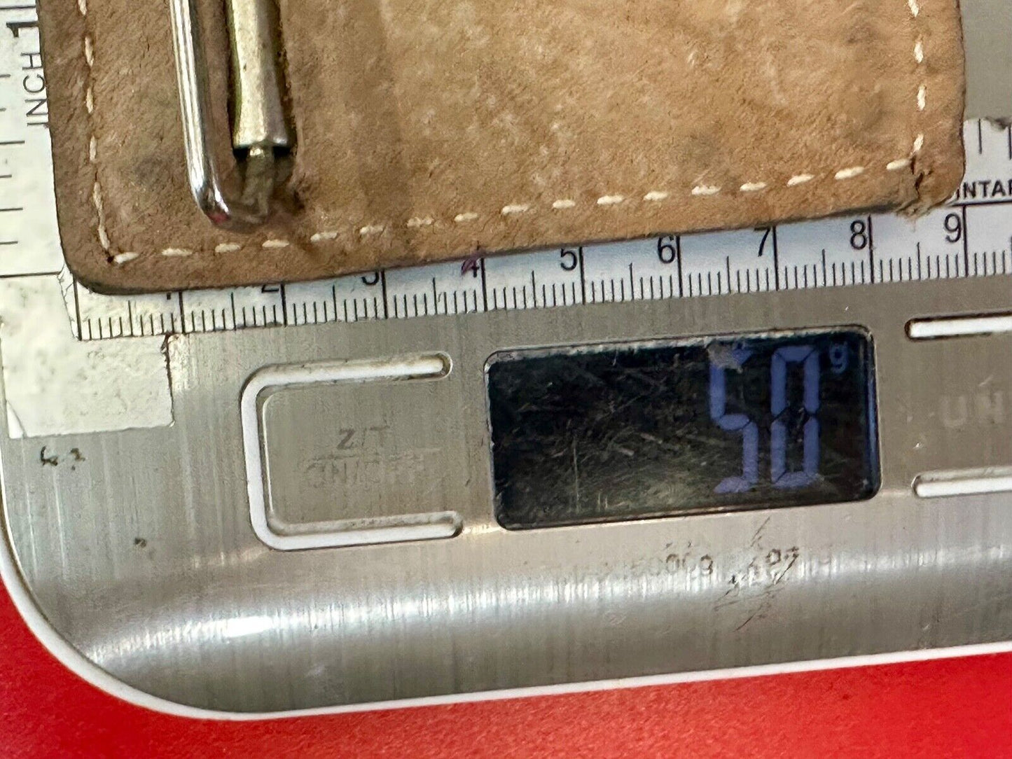 vintage brown leather belt buckle to restore