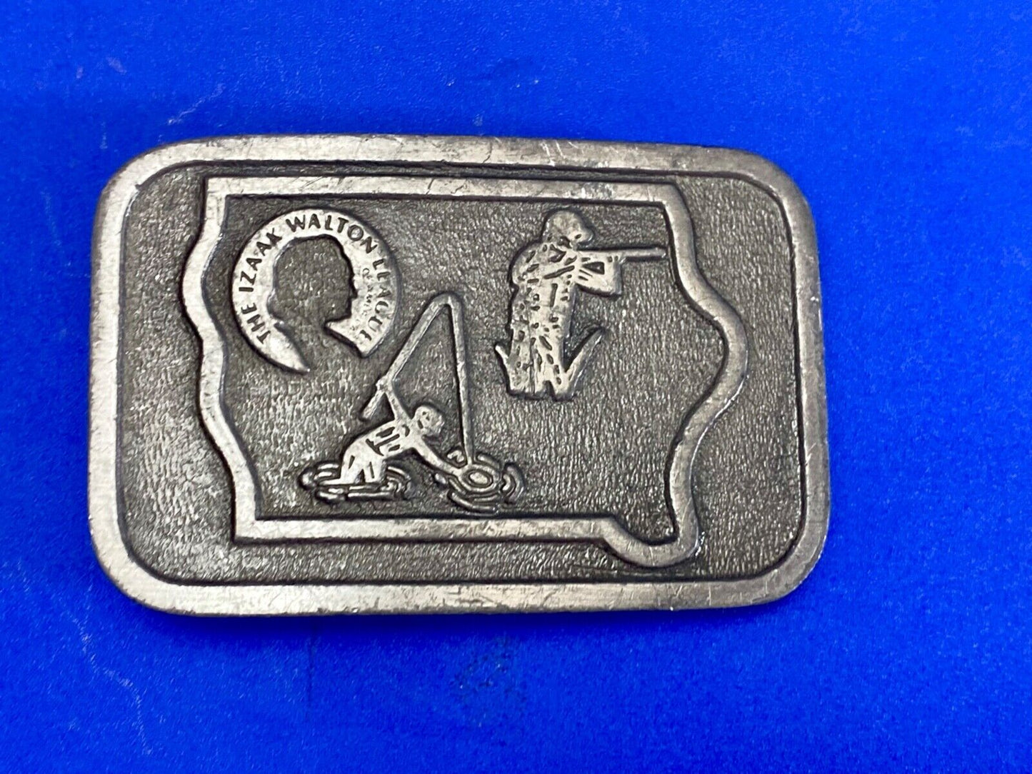 The Izaak Walton League of America Hunting Fishing Western Belt Buckle