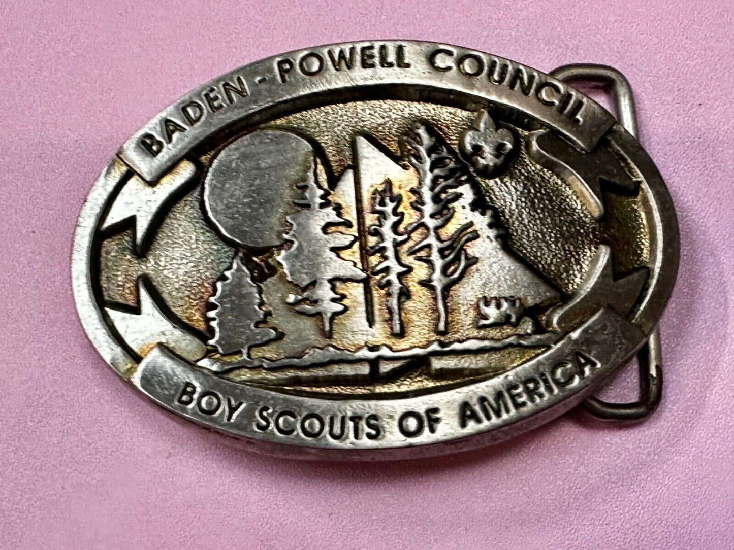 Baden Powell Council Binghamton, NY BSA Boy Scouts of America Belt Buckle
