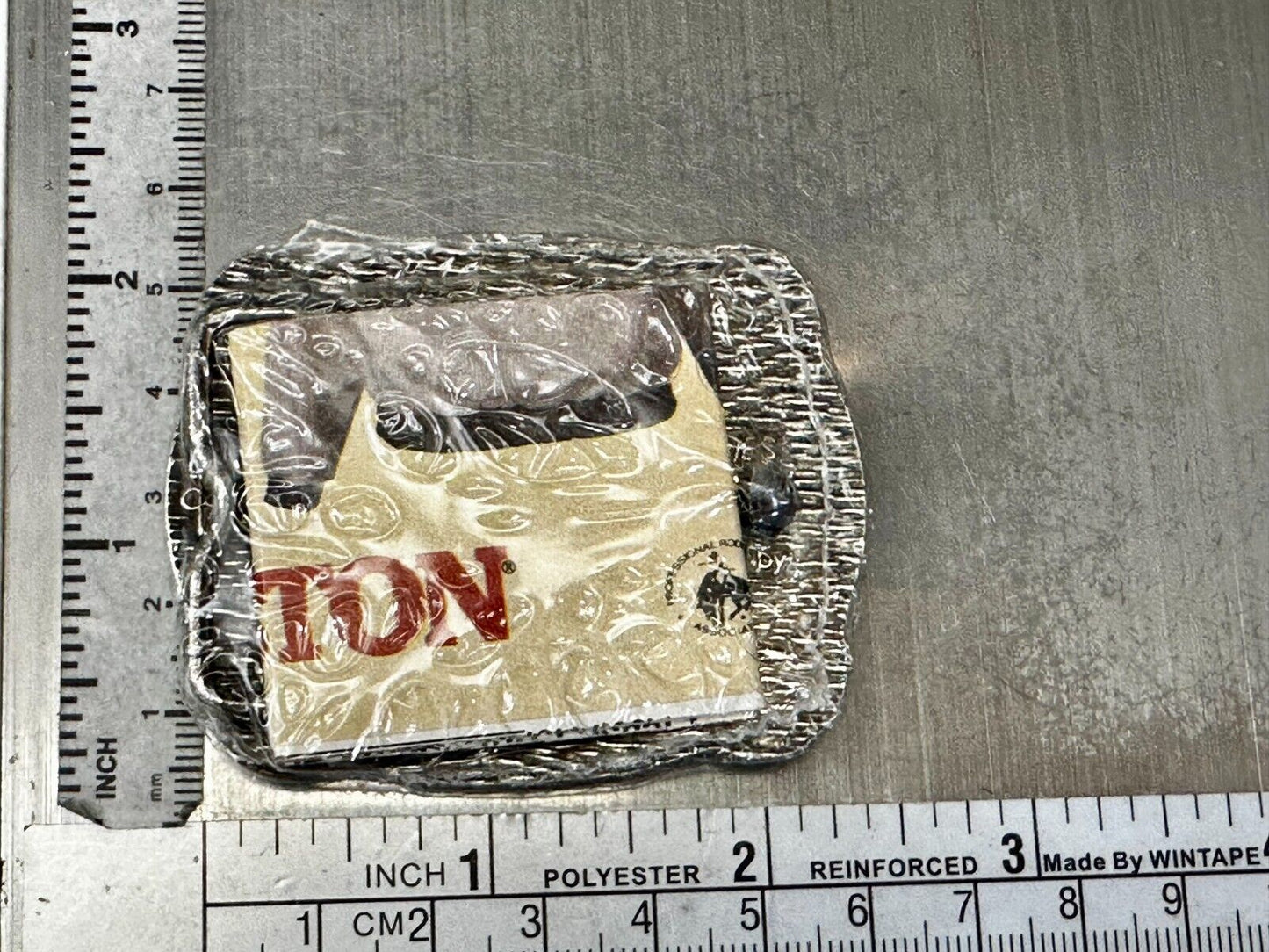 1985 Hesston National Finals Rodeo NFR Rodeo Cowboys NOS Youth Size Belt Buckle