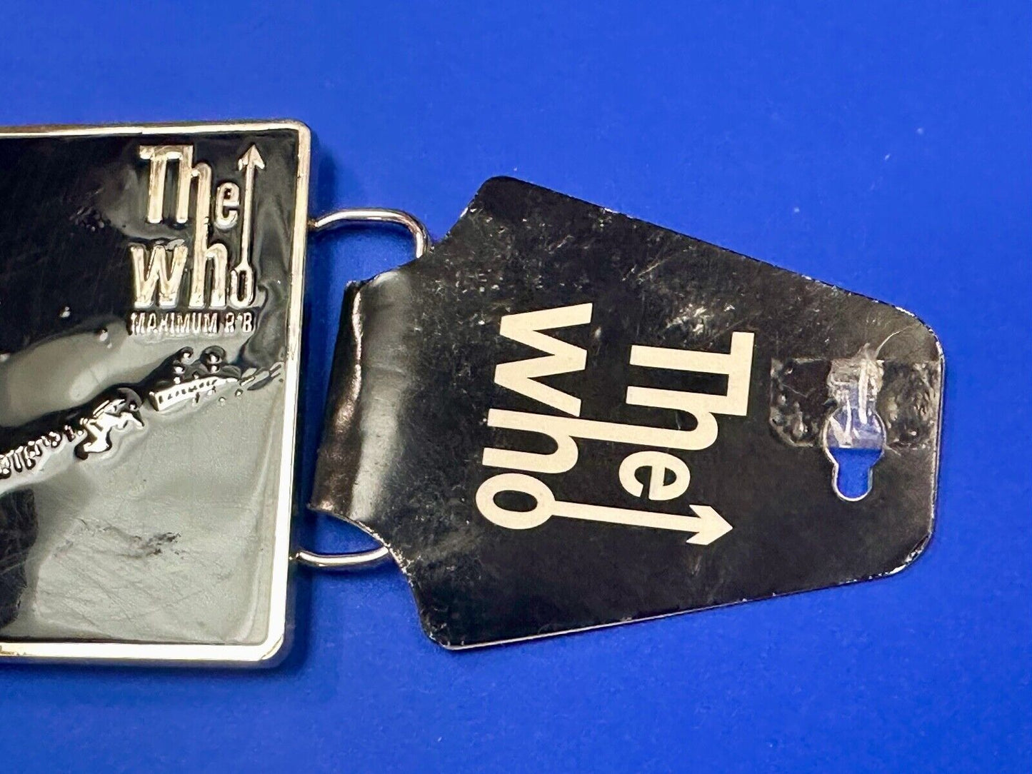 The Who - Maximum RnR Music Band Guitar Player 2005 Bravado Merch Belt Buckle