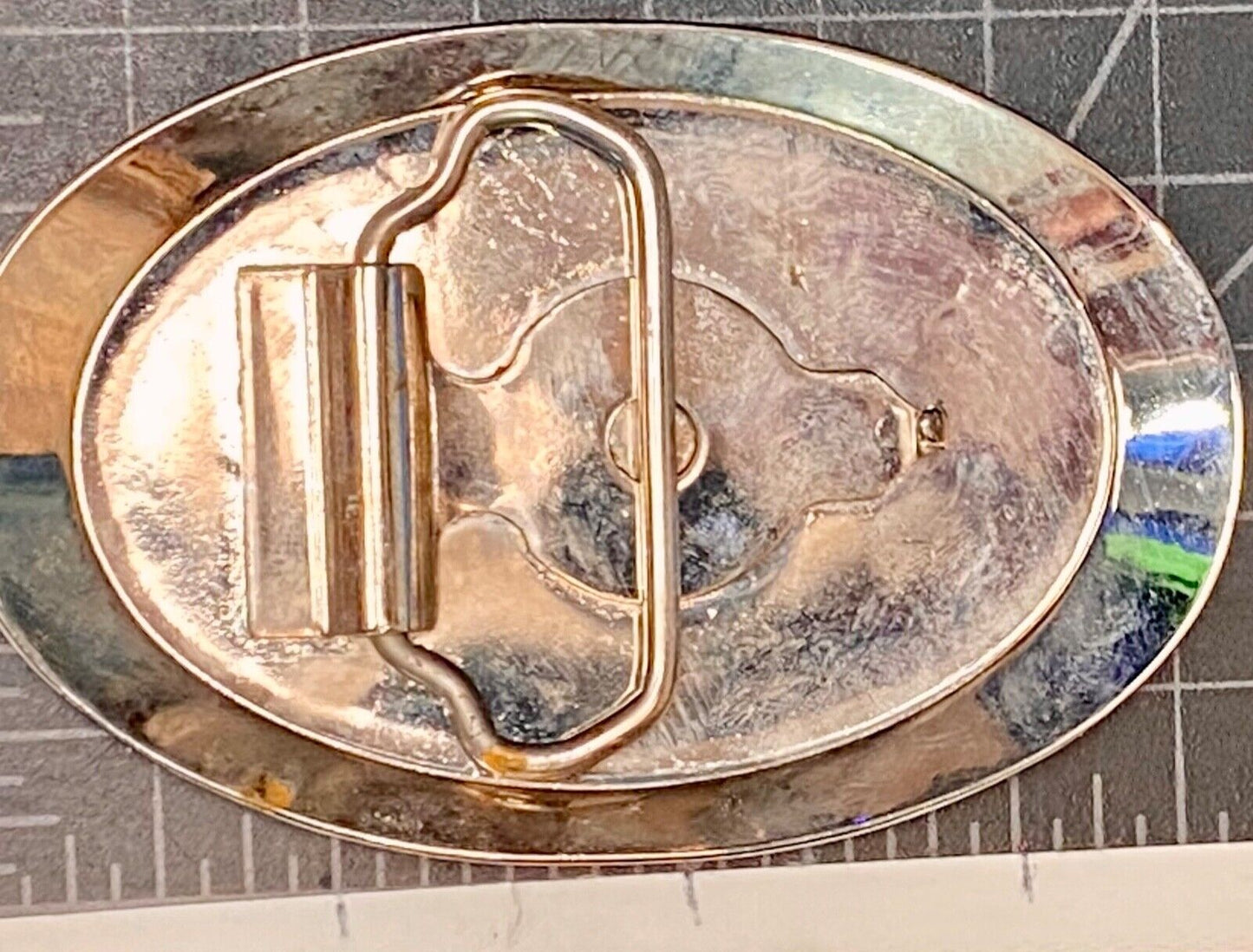 Beautiful Engraved Western Oval Flower Pattern Belt Buckle