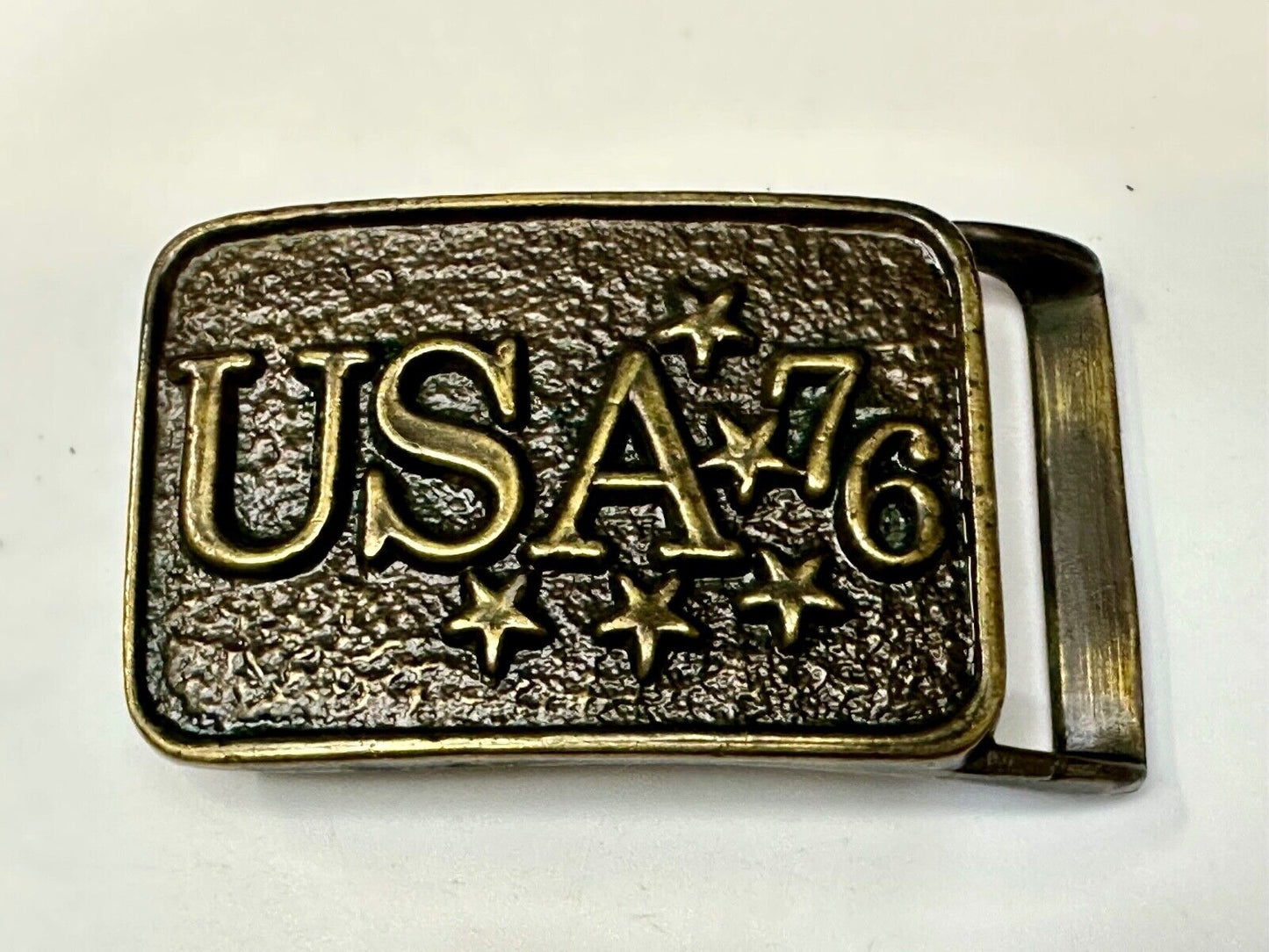 USA 76 - Patriotic American bicentennial Stars Vintage Belt Buckle