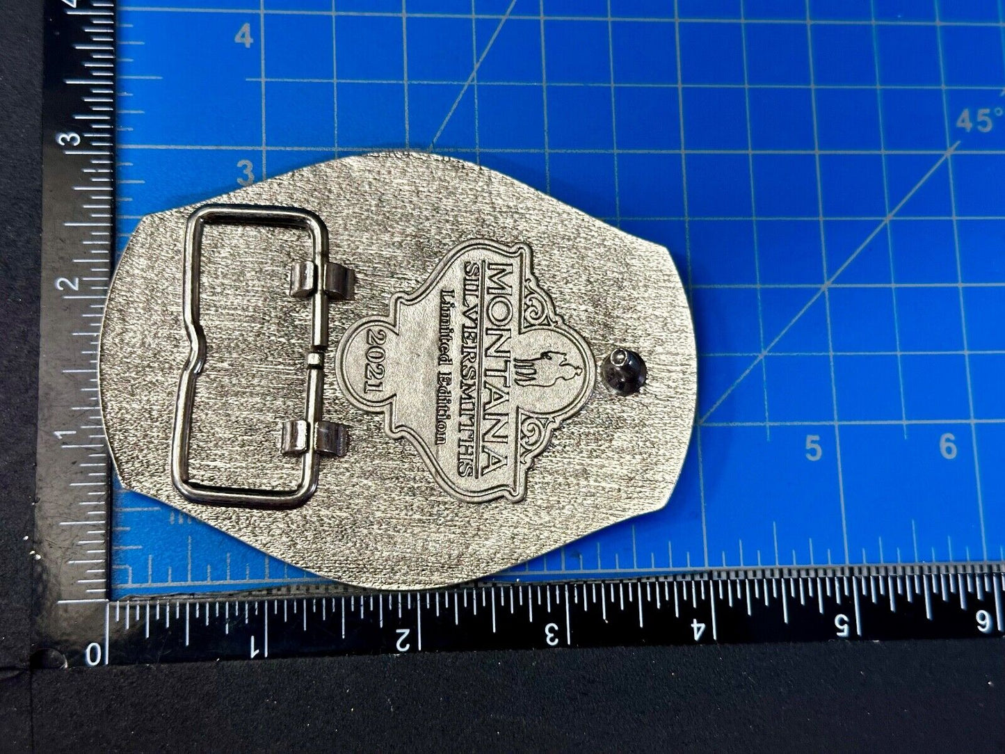 2021 PENDLETON Whisky Let'er Buck Rodeo Cowboys Montana Silversmiths Belt Buckle