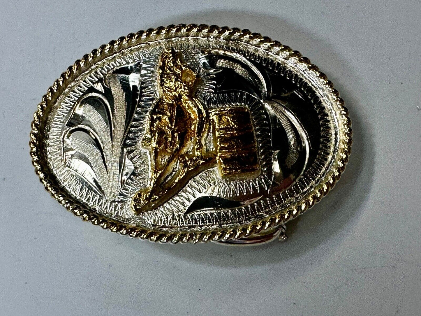 Barrel Riding - Rodeo Cowgirls KidsBelt Buckle by The Classic Buckle Collection