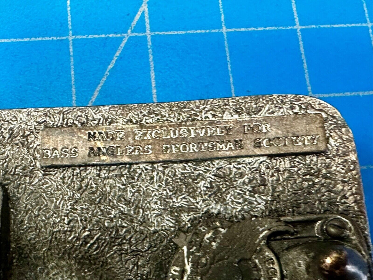 1998 BASS Anglers Sportsman Society Sport Fishing Fishermans Belt Buckle
