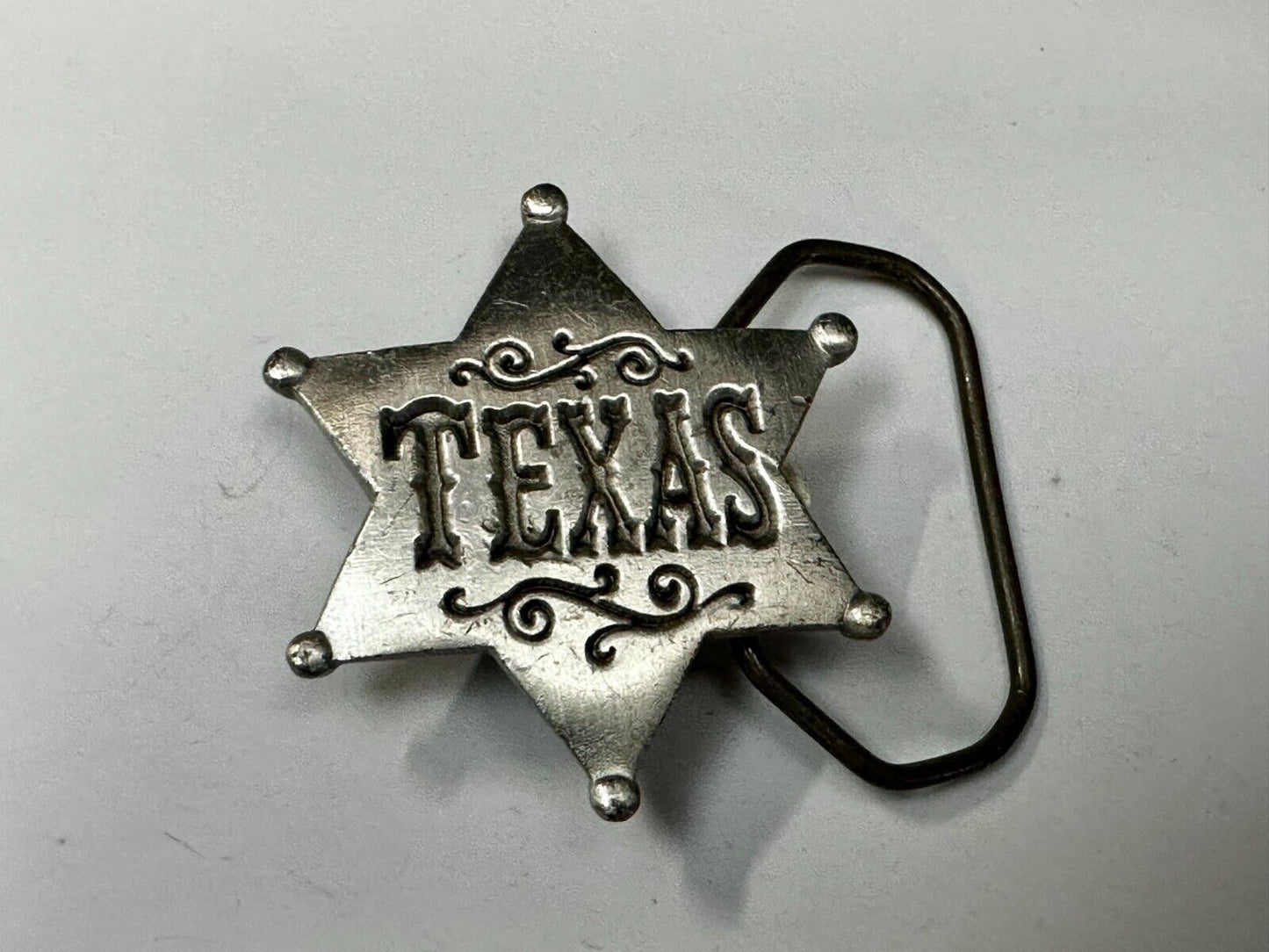 Texas Ranger Star Badge Shaped Vintage 1981 - The Great American Belt Buckle Co