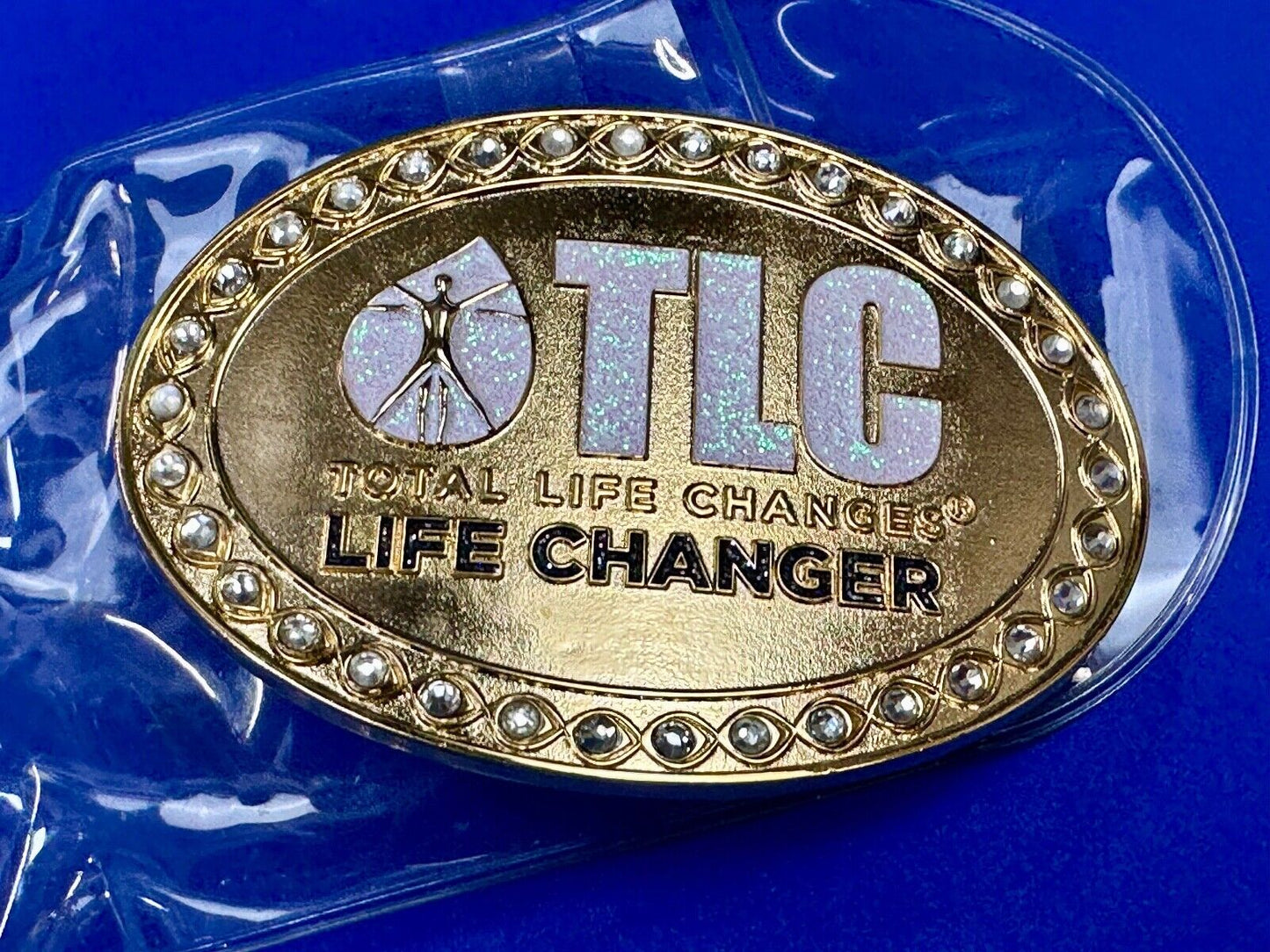 TLC Total Life Changes - Life Changer Fitness Diet Nutrition belt buckle